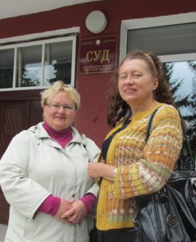 Tamara Schapetkina and public activist Tatsiana Tarasevich