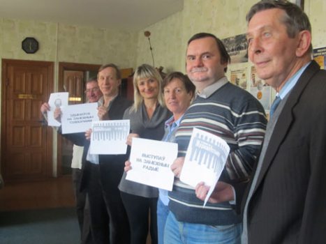 Action of solidarity “Stand up for Journalism” in Brest