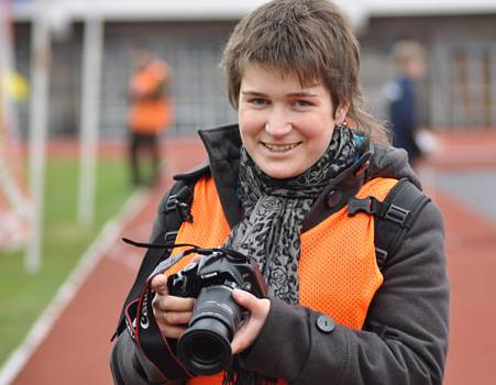 Milana Kharytonava, press photographer of the Brestskiy Kurier independent newspaper.