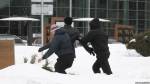 Detention of demonstrator on Freedom Day in Minsk. 24 March, 2013.