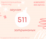 Адміністрацыйны пераслед у Беларусі за люты 2021 года (інфаграфіка)