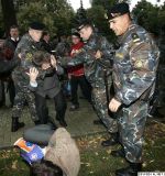 Акцыя Салідарнасьці завяршылася збіцьцём і разгонам