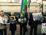 Picket near the Azerbaijani Embassy in Warsaw, December 13, 2014