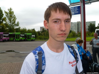 Young Front activist Raman Vasilyeu. Photo by svaboda.org